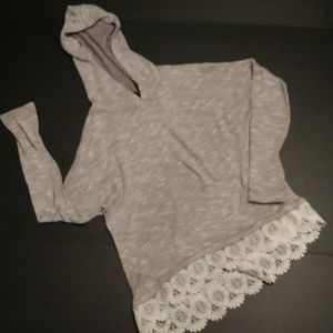 Energie Mandy Hoodie with Lace Bottom